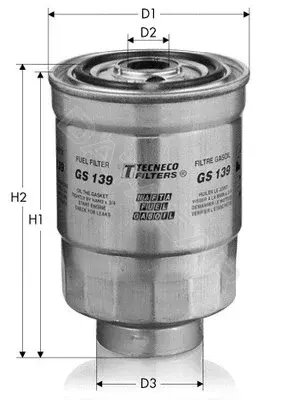 Топливный фильтр TECNECO FILTERS GS139