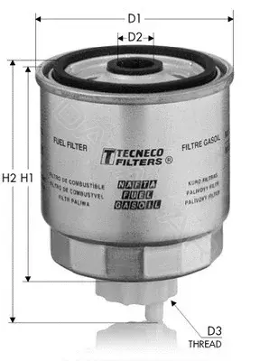Топливный фильтр TECNECO FILTERS GS204