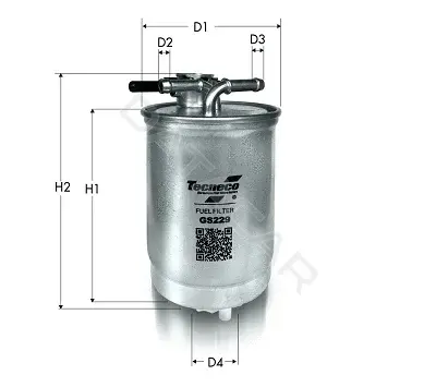 Топливный фильтр TECNECO FILTERS GS229