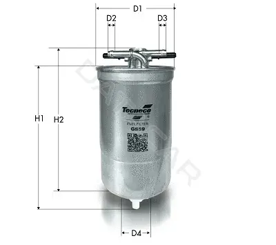 Топливный фильтр TECNECO FILTERS GS59
