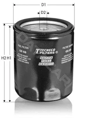 Топливный фильтр TECNECO FILTERS GS69