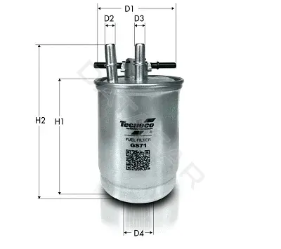 Топливный фильтр TECNECO FILTERS GS71