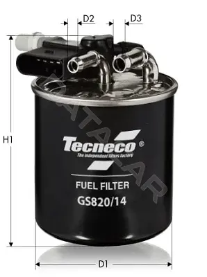 Топливный фильтр TECNECO FILTERS GS820/14
