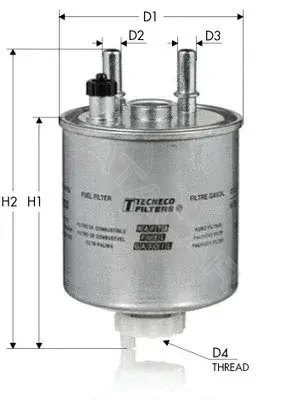 Топливный фильтр TECNECO FILTERS GS9022