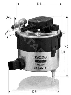 Топливный фильтр TECNECO FILTERS GS939/13