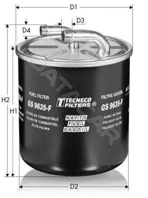 Топливный фильтр TECNECO FILTERS GS9635F
