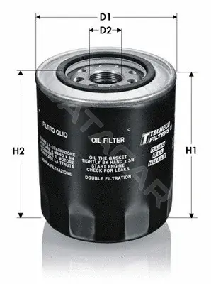 Масляный фильтр TECNECO FILTERS OL1001T