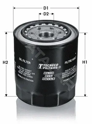 Масляный фильтр TECNECO FILTERS OL1216T