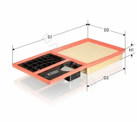 Воздушный фильтр TECNECO FILTERS AR1001PM
