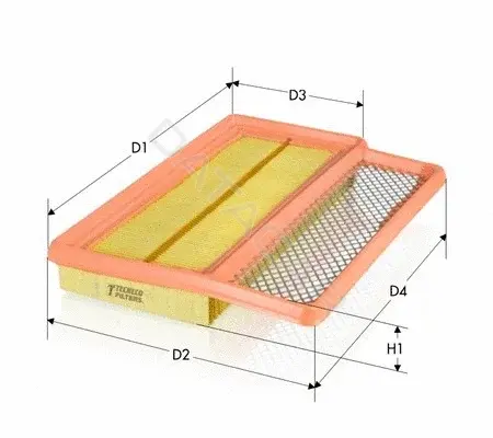 Воздушный фильтр TECNECO FILTERS AR1450PMS