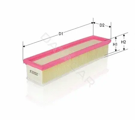 Воздушный фильтр TECNECO FILTERS AR1615PMS