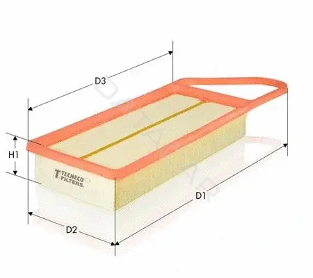Воздушный фильтр TECNECO FILTERS AR2075PM
