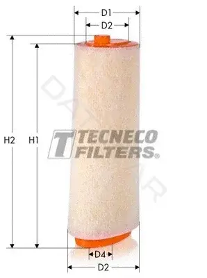 Воздушный фильтр TECNECO FILTERS AR629