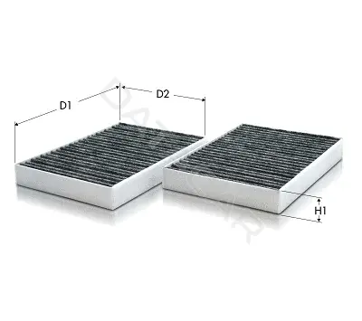 Фильтр салонный TECNECO FILTERS CK1286C-2