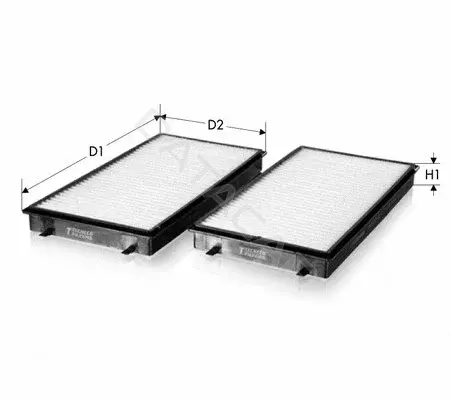 Фильтр салонный TECNECO FILTERS CK8912-2