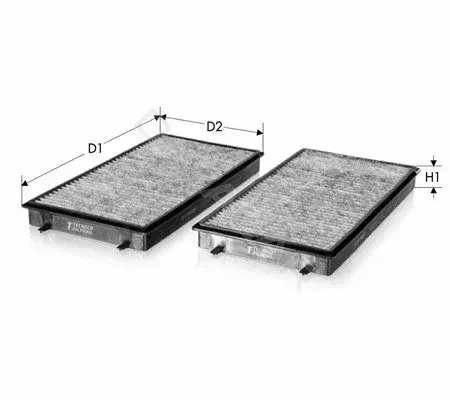 Фильтр салонный TECNECO FILTERS CK8912C-2