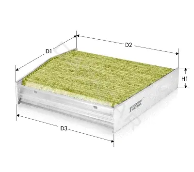 Фильтр салонный TECNECO FILTERS CKA10457