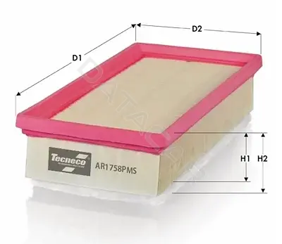 Воздушный фильтр TECNECO FILTERS AR1758PMS
