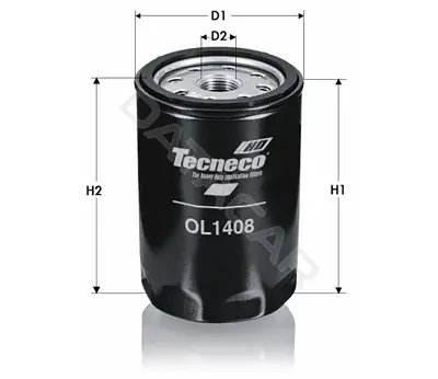 Масляный фильтр TECNECO FILTERS OL1408