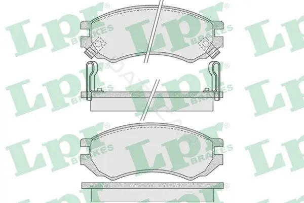 Тормозные колодки LPR/AP/RAL 05P1008
