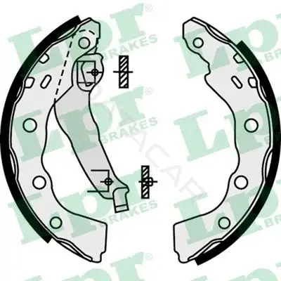 Барабанные колодки LPR/AP/RAL 07740