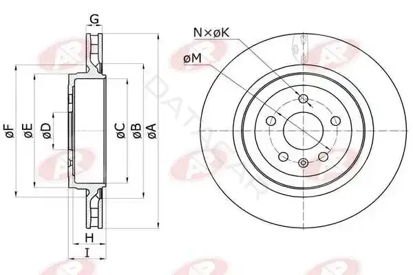 Тормозные диски LPR/AP/RAL T5001V