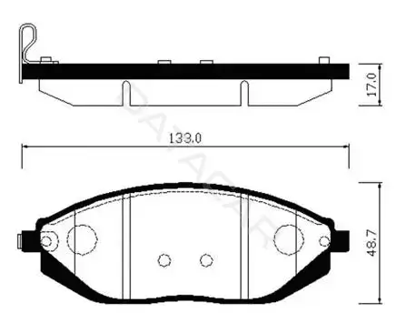 Тормозные колодки HSB GOLD HP2023