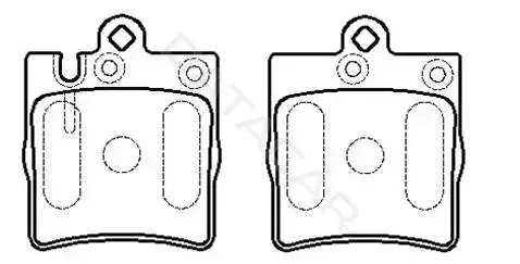 Тормозные колодки HSB GOLD HP9534