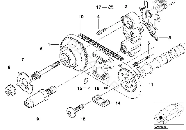 Успокоитель цепи BMW 11311435028