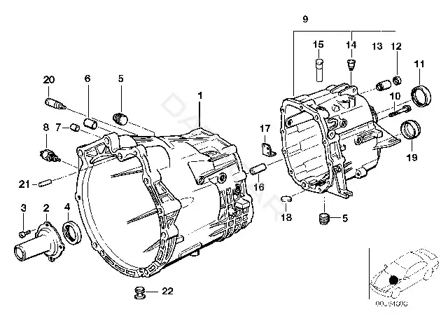 Сальник коробки передач BMW 23111224799
