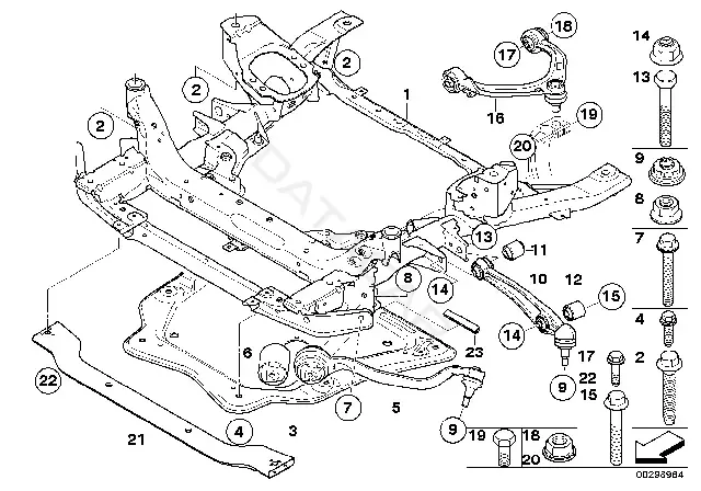 Сайлентблок рычага BMW 31126791397