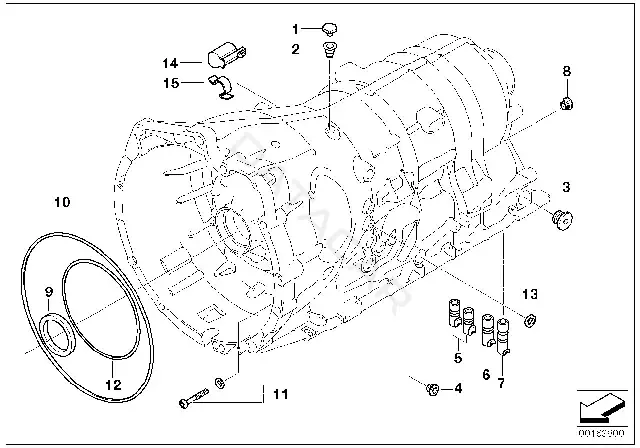 Прокладка КПП BMW 24107536341