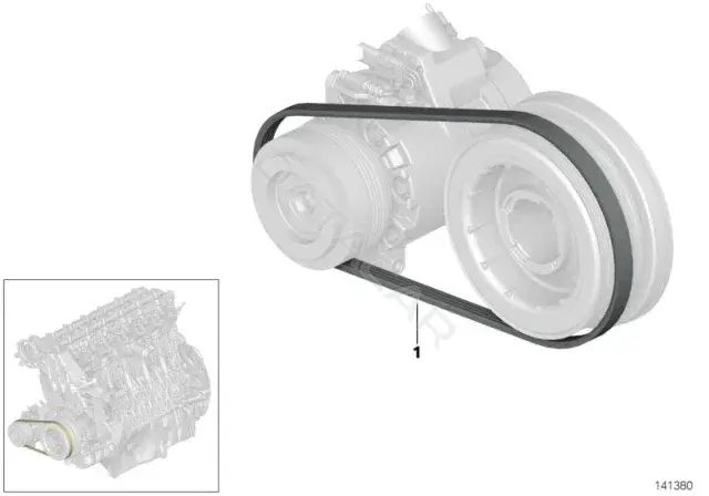 Ремень ручейковый BMW 64557809801