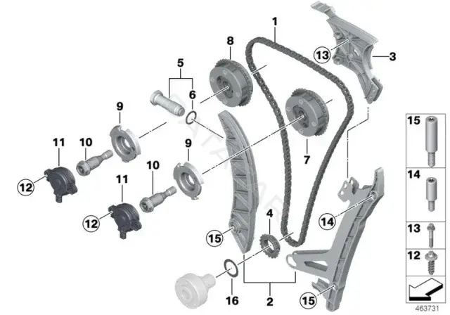Болт подвески BMW 07129903192