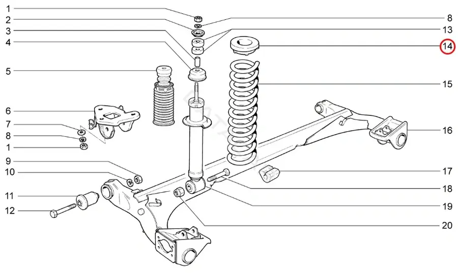 Тарелка пружины LADA 21100291265200