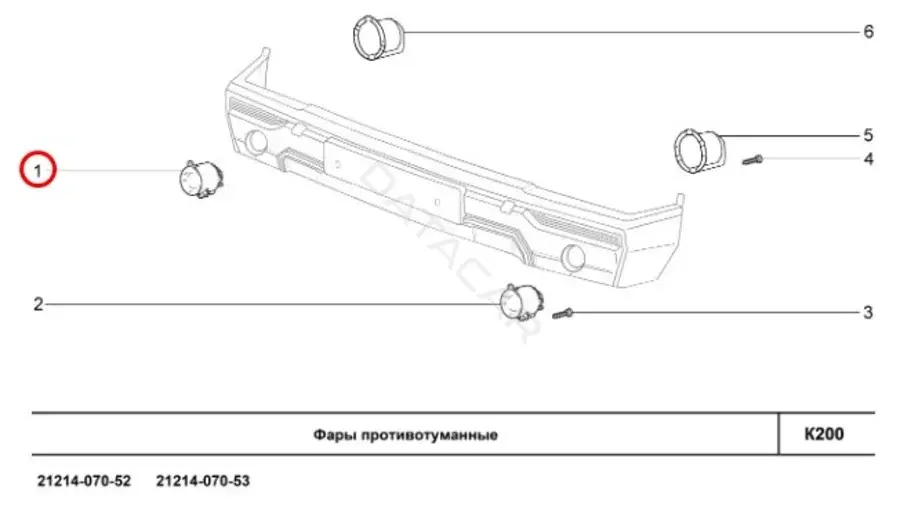 Противотуманные фары LADA 21900374301000