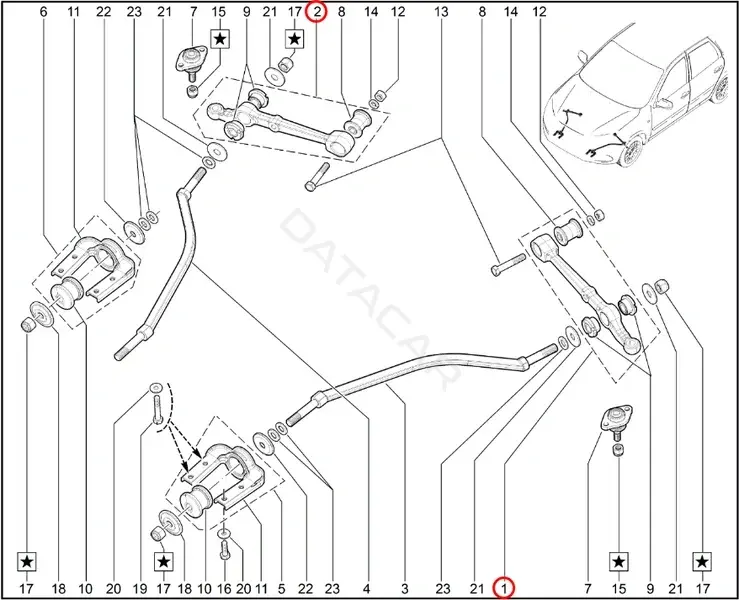 Рычаги LADA 21900290402000