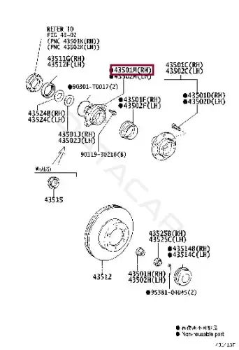 Подшипник ступицы TOYOTA 90080-37030