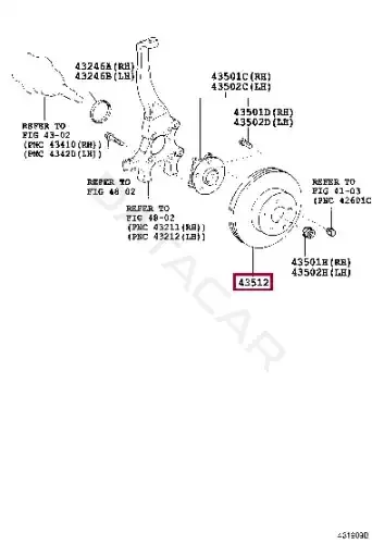 Тормозные диски TOYOTA 4351230330