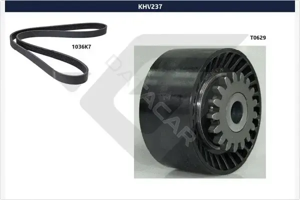 Комплект ручейкового ремня HUTCHINSON KHV237