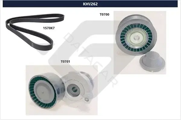 Комплект ручейкового ремня HUTCHINSON KHV262