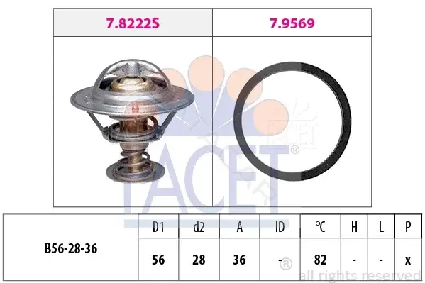 Термостат FACET 7.8222