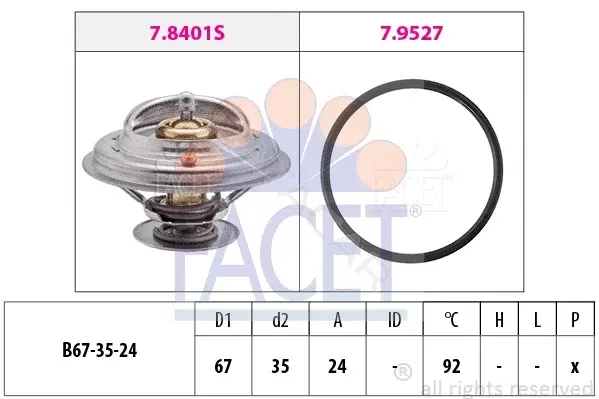 Термостат FACET 7.8401