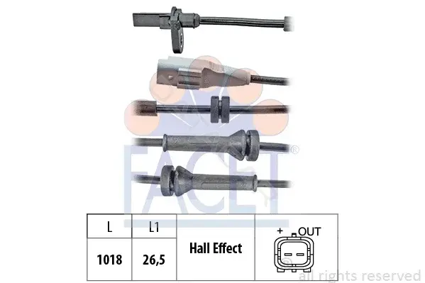 Датчик АБС FACET 21.0209