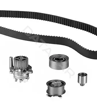 Комплект ГРМ с помпой GRAF KP1355-4