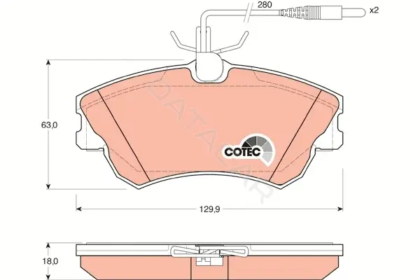 Тормозные колодки TRW GDB1270
