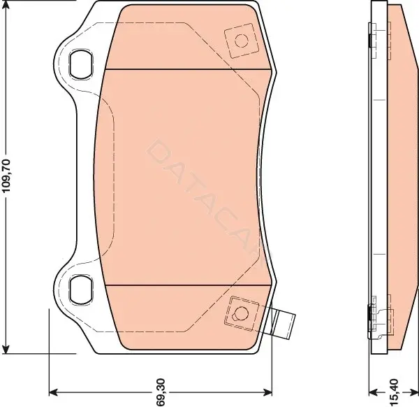 Тормозные колодки TRW GDB4171