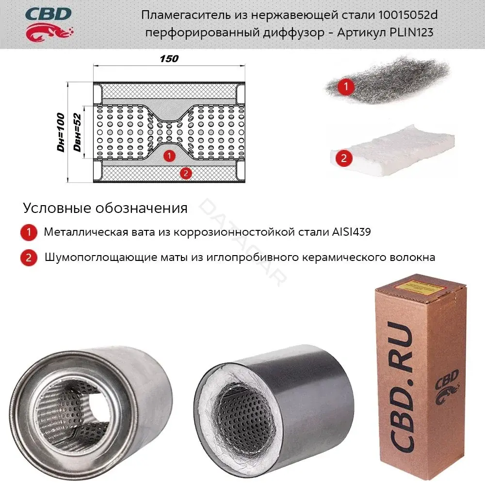 Пламегаситель CBD PLIN123
