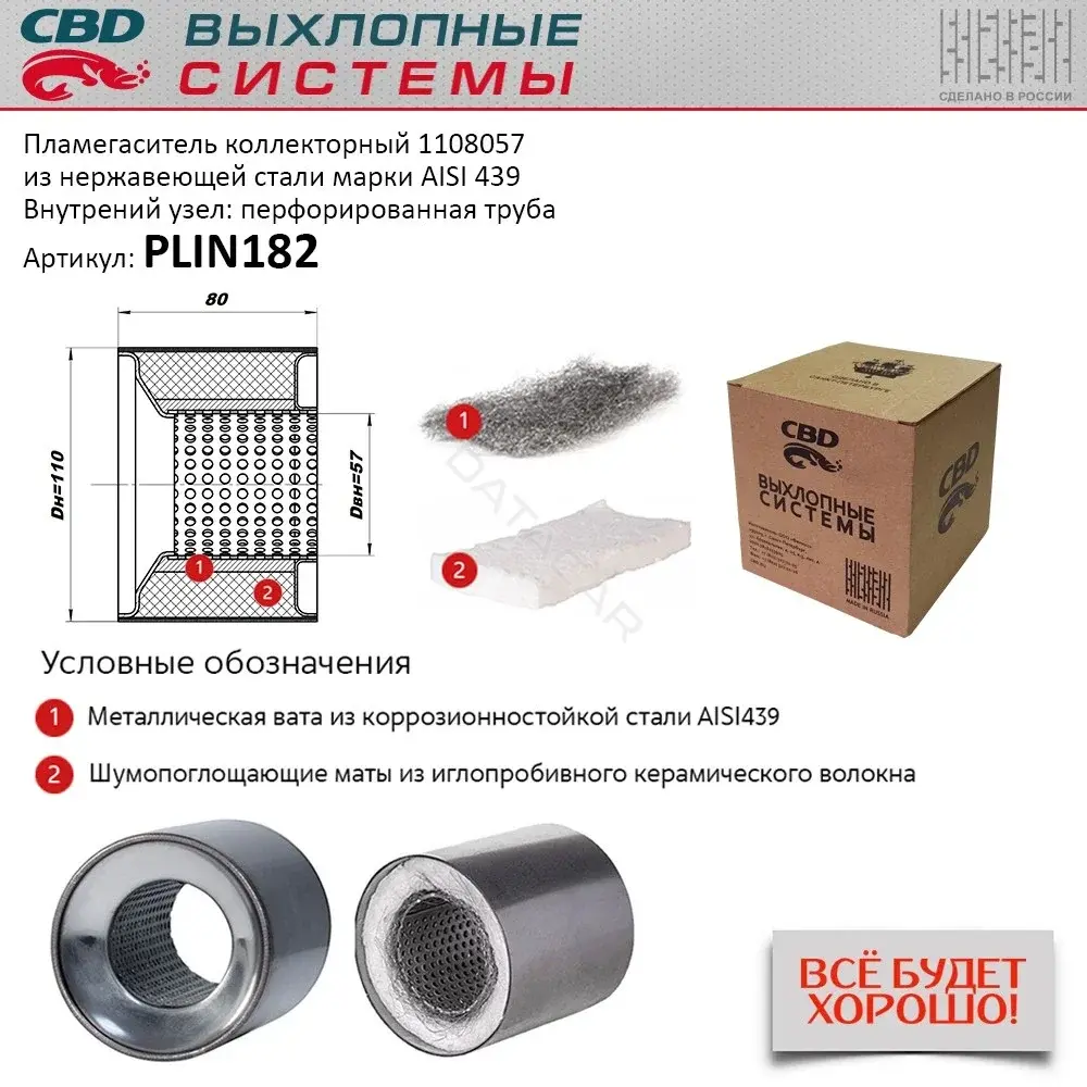 Пламегаситель CBD PLIN182