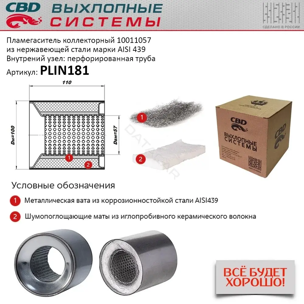 Пламегаситель CBD PLIN181